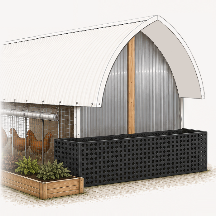 Gothic Arch Hoop Coop System