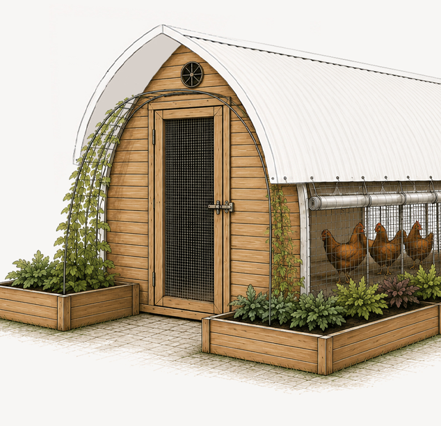 Gothic Arch Hoop Coop System
